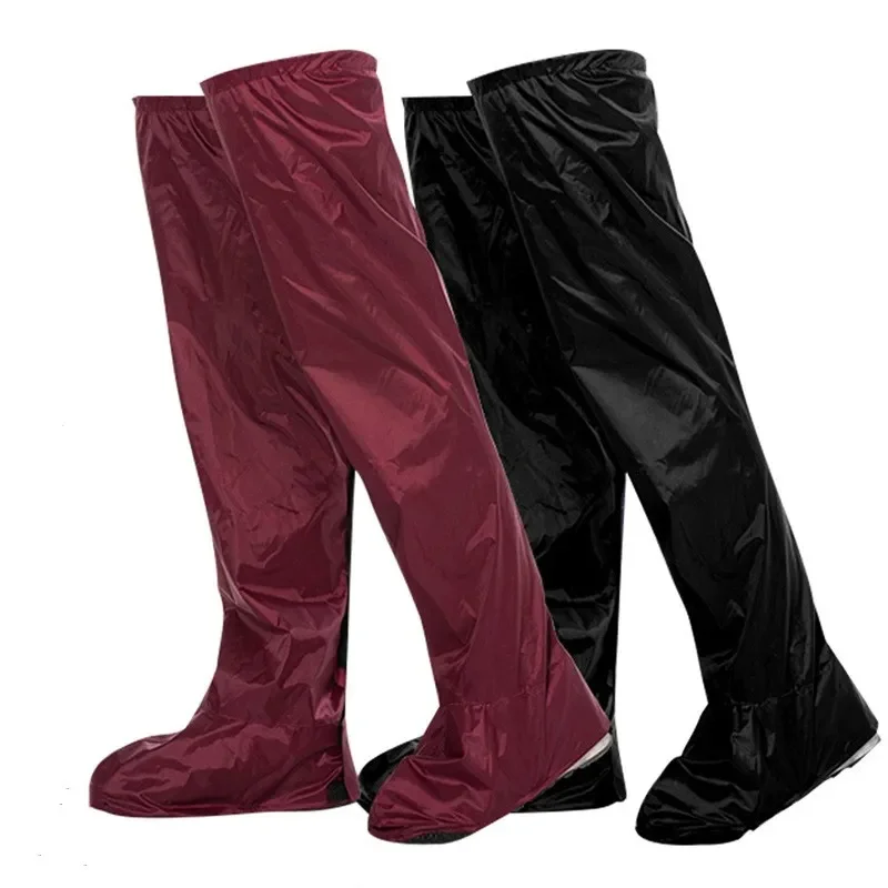 Pantaloni antipioggia impermeabili al ginocchio in PVC uomo donna escursionismo all'aperto campeggio equitazione pantaloni da Wading impermeabili coprigambe copriscarpe