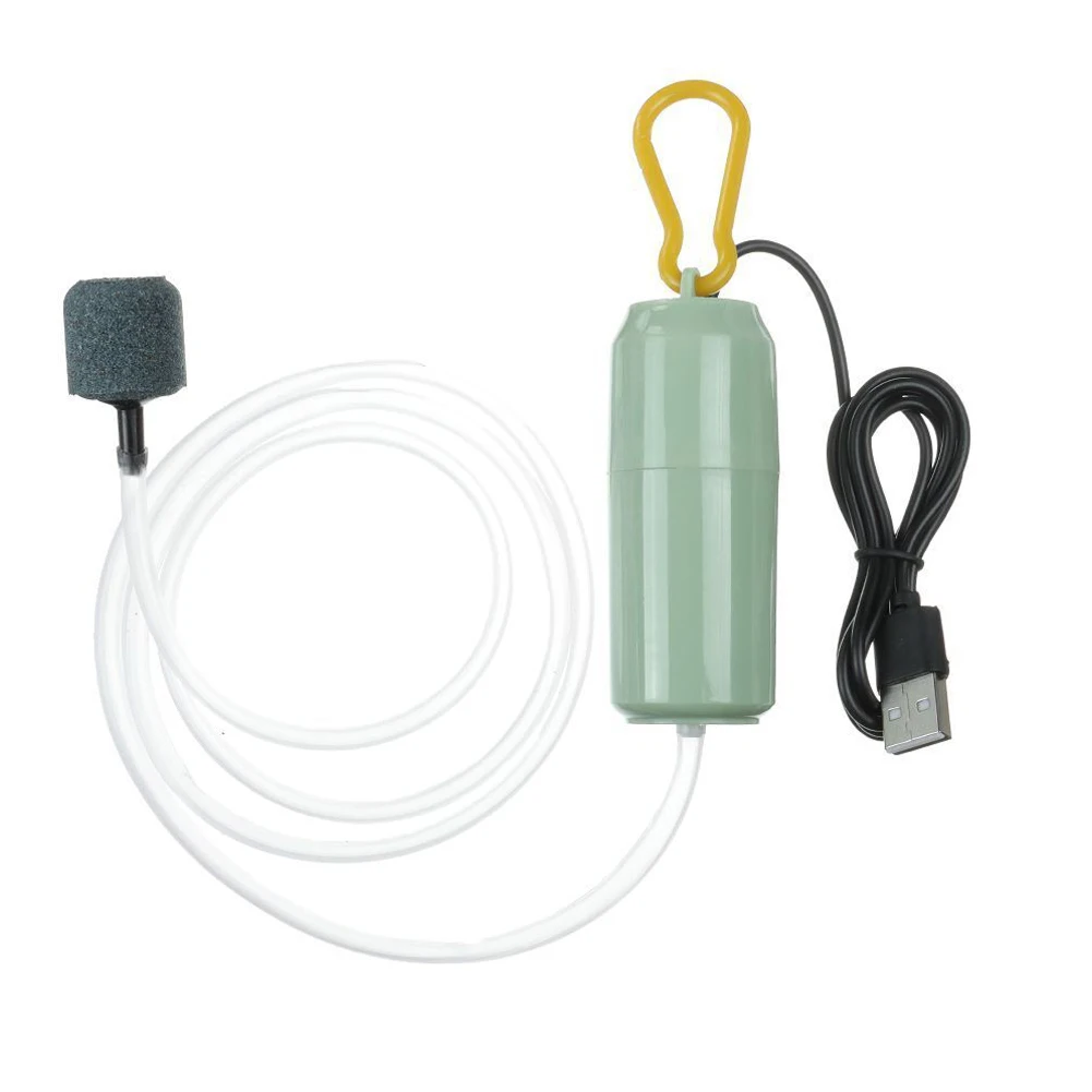 Pompe à Air Mini USB Pour Aquarium - Bulleur Portable Avec Pierre à Bulles - Pour Réservoirs Poissons Et Systèmes Hydroponiques