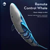 RC Toy 2.4G ABS Dual Propeller Bionic Design Spiral Drive Water Spray Waterproof Remote Control Whale Toys for Children Gift 1