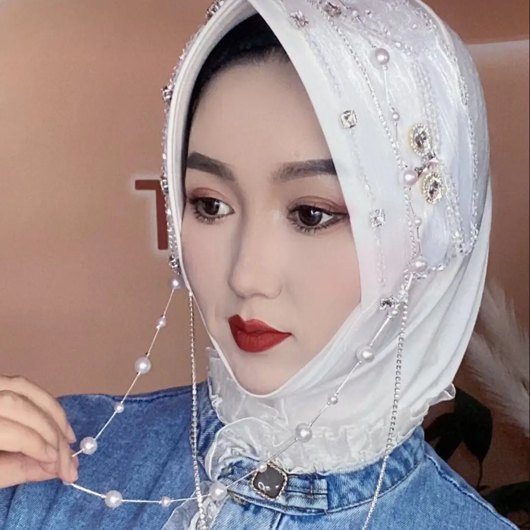 Hijab Muslim Women Shawl Headscarf Freeshipping Luxury Tassels Chiffon Scarf Malaysia Kufi Islam Saudi Arabia Fashion Winter New