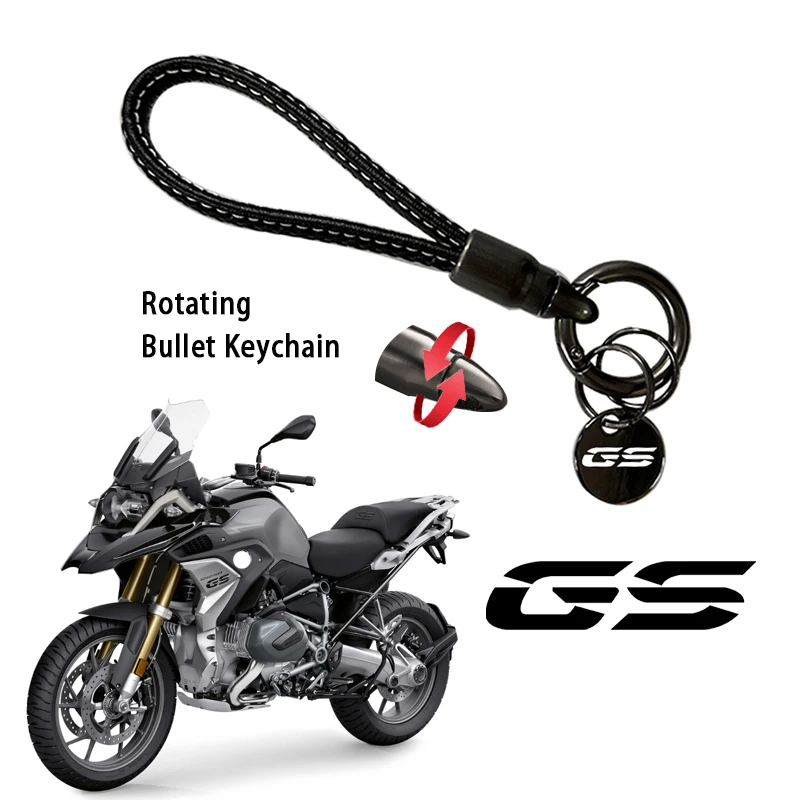

Bullet Keychain Motorcycle Braided Rope Keyring Metal Keychain For BMW R1200GS R1250GS F750GS F850GS F800GS G310GS F700GS F650GS
