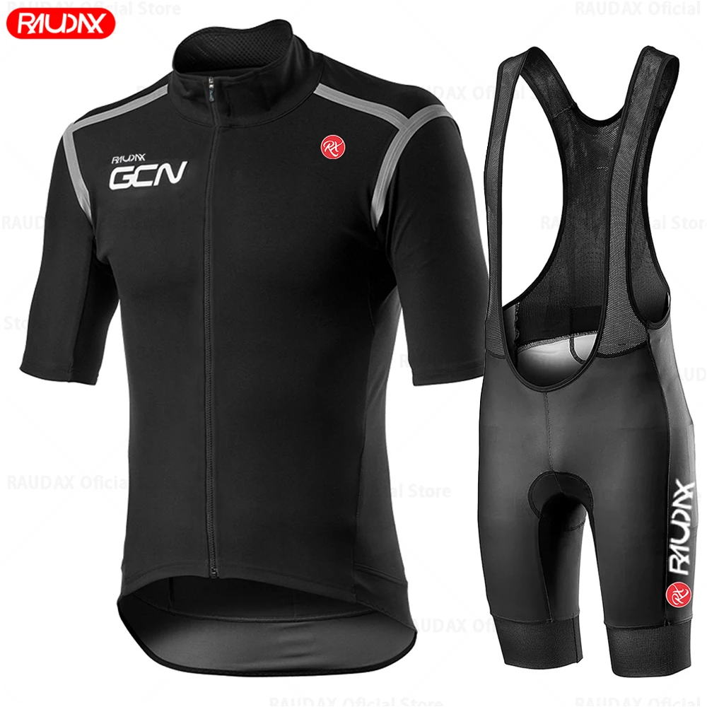 Raudax Maillot de cyclisme GCN, à manches courtes, vêtements de vélo