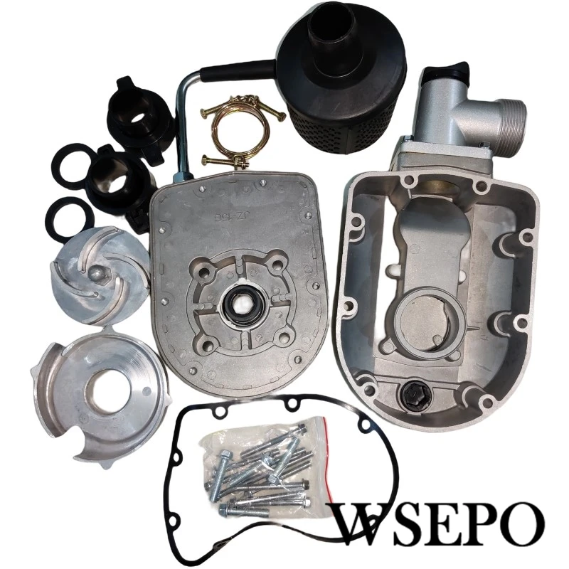 Assy Assy Polegada Alumínio Bomba de Água Kit Assy. se Encaixa para 152f 154f 2.5hp 3hp Motor a Gasolina com Diâmetro de 10 Mm. Rosca do Eixo de Saída 1.5