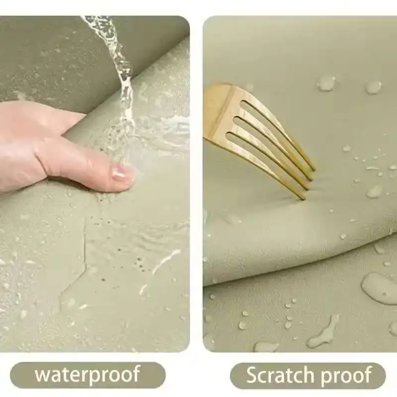 Leather Table Cloth Home Easy Clean Table Protector Waterproof Tea Coaster Large Desk Mat Anti-Slip Gamer Keyboard Mouse Mat