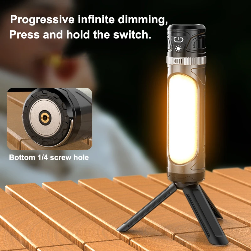 All-Terrain Rotary Switch Camping Light - Ultimate Portable Lighting Solution