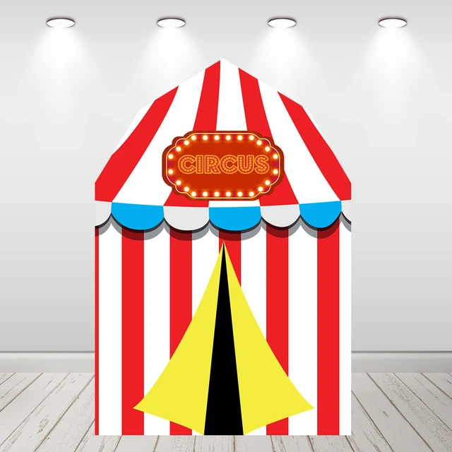 Tema de la carpa del circo Decoración de la cubierta del telón de