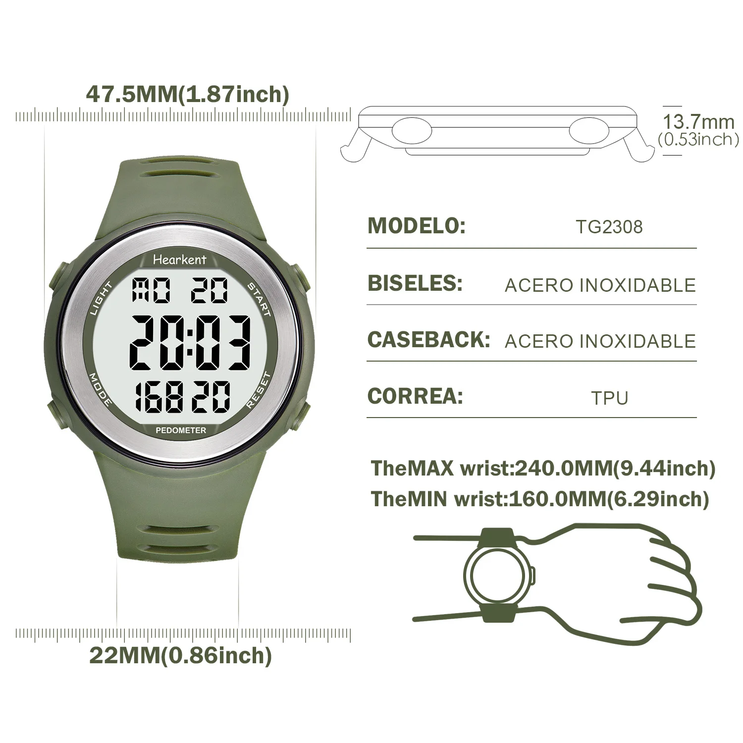 Reloj Gps Pulsera Cuenta Pasos Decathlon Decathlon Pulsera Cuenta