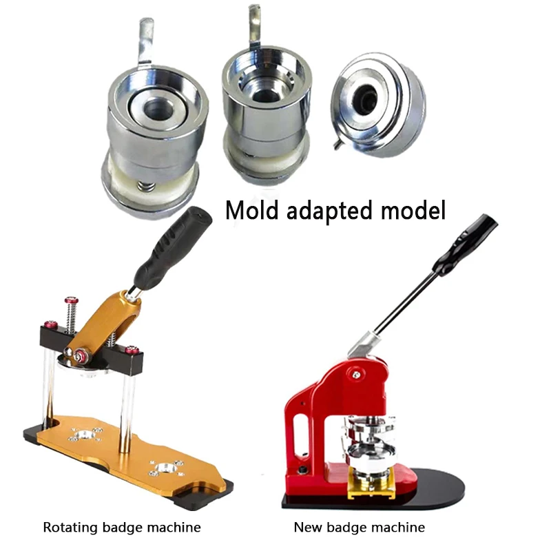 Making Die Mould DIY Badge Punching Die Round Pin Button Mold Badge Button Mould Metal Interchangeable