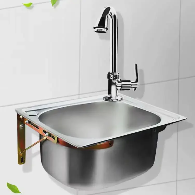 0.8mm/1.1mm Thick Home Improvement Kitchen Sink Fregadero De Cocina Wash Portable Sink Stainless Wastafel Kitchen Faucets