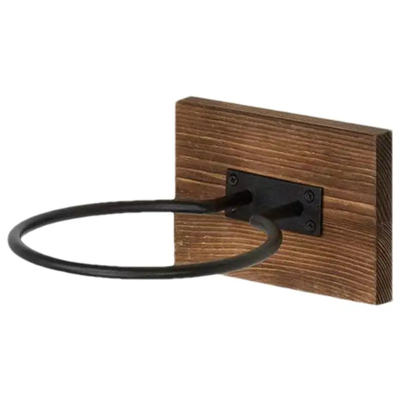 

Настенная деревянная металлическая стойка для футбольных мячей