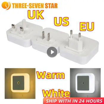 스마트 모션 센서 LED 야간 조명 램프, EU 영국 미국 플러그 미니 벽 조명, 침실 복도 계단 침대 옆 램프