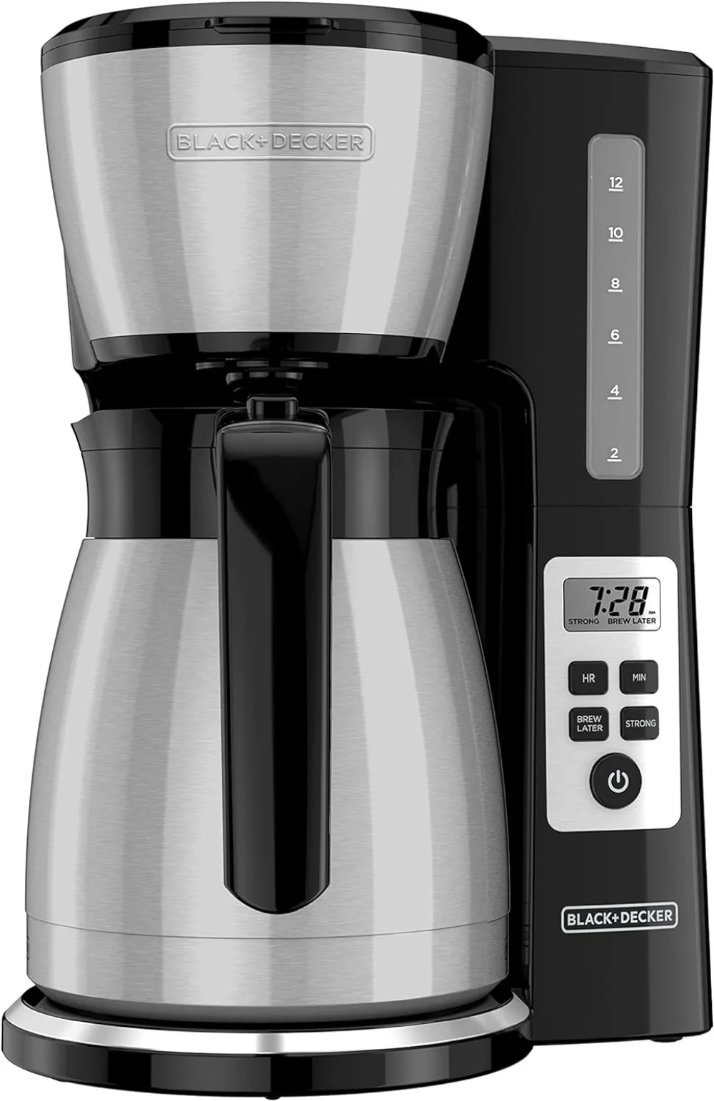 Black + Decker 12 Cup Stainless Coffee Maker with Vortex Technology