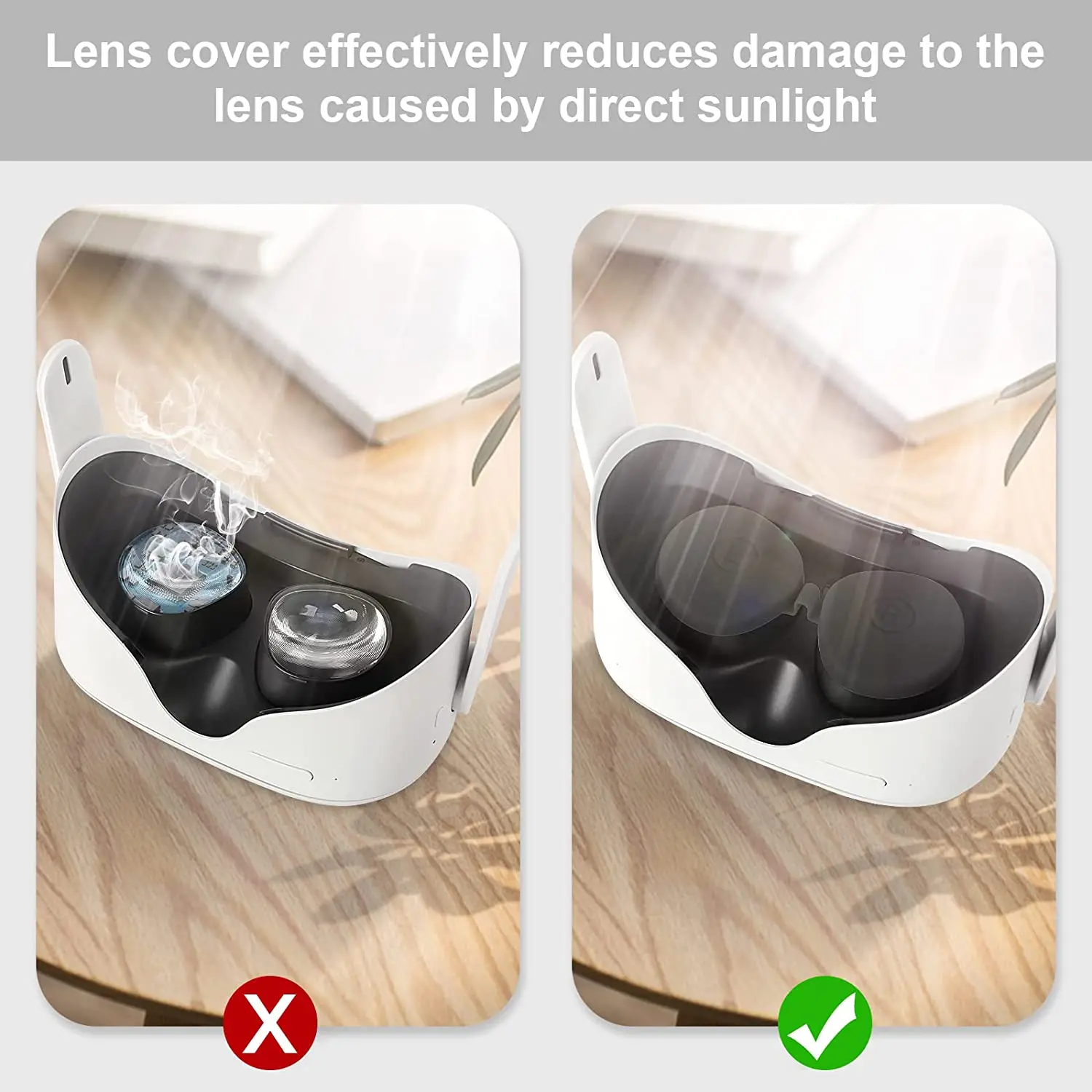 Silicone Dustproof & Anti-Scratch VR Lens Protector Cover