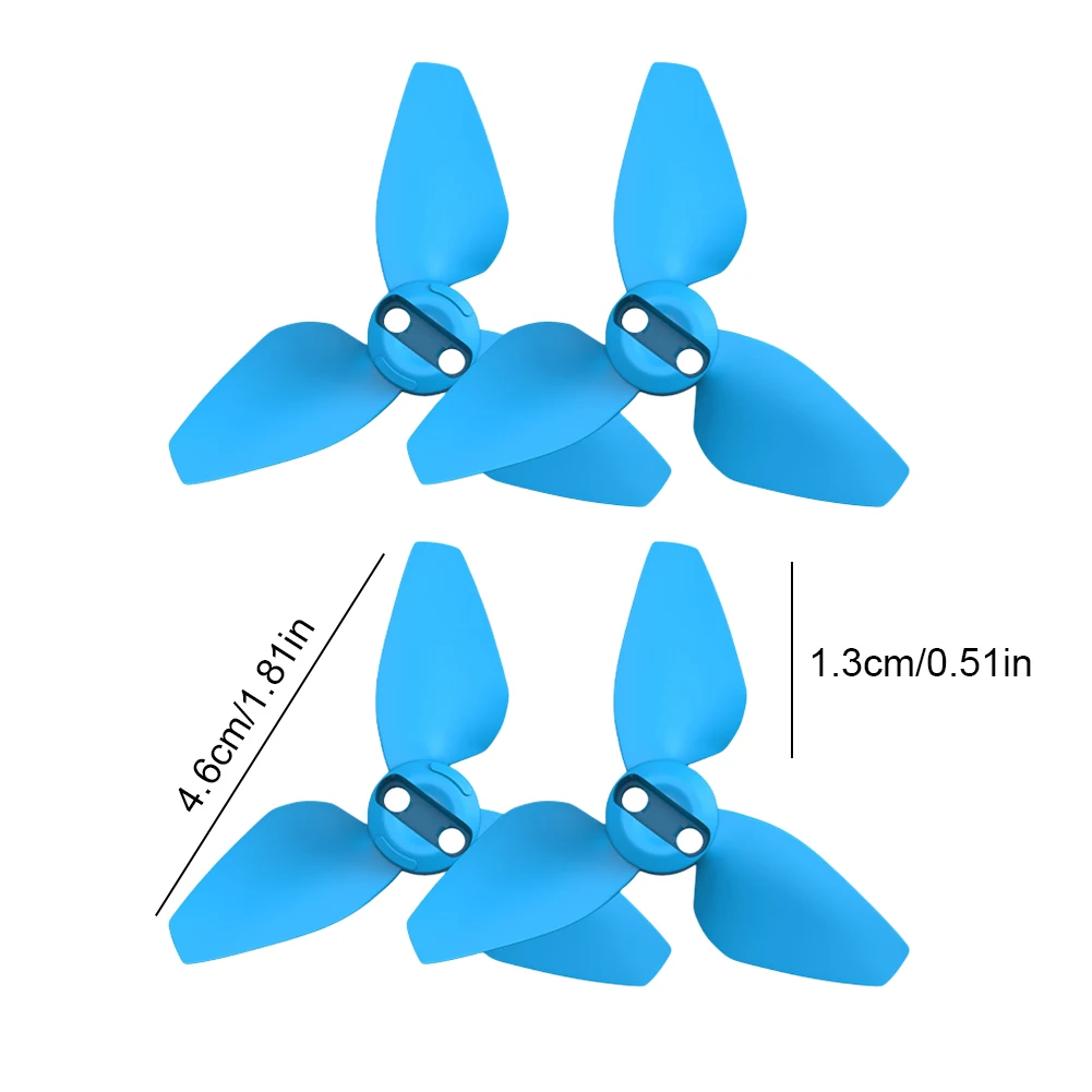 Hélices compatibles DJI Neo – Lot de 2 paires, couleurs vives, dégagement rapide