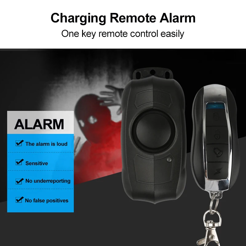 For Bicycle Motorcycle Electric Motorcycles Alarms Compact 150db Wireless Motorcycle Bicycle Alarm Smart Home 500ma Waterproof
