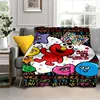 3D Print S-Sesame Street cartoon  Flannel Throw Blanket,Multi-purpose Holiday Gift Blanket Warm And Soft Blankets All Seasons 5