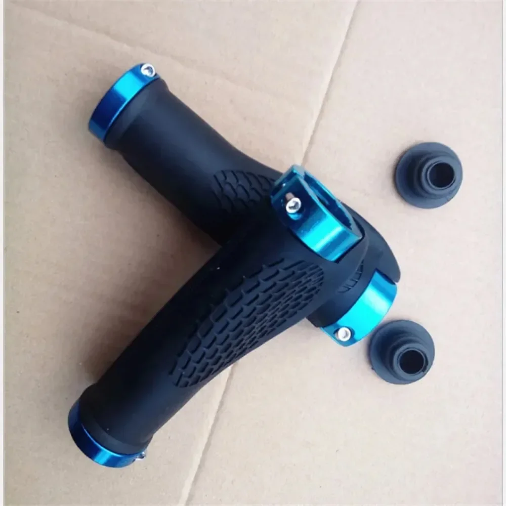 1 Pair Rubber Bike Handlebar Grip Anti-Skid Ergonomic Mountain MTB Cycling Parts Bicycle Grips Black Gold Red Blue