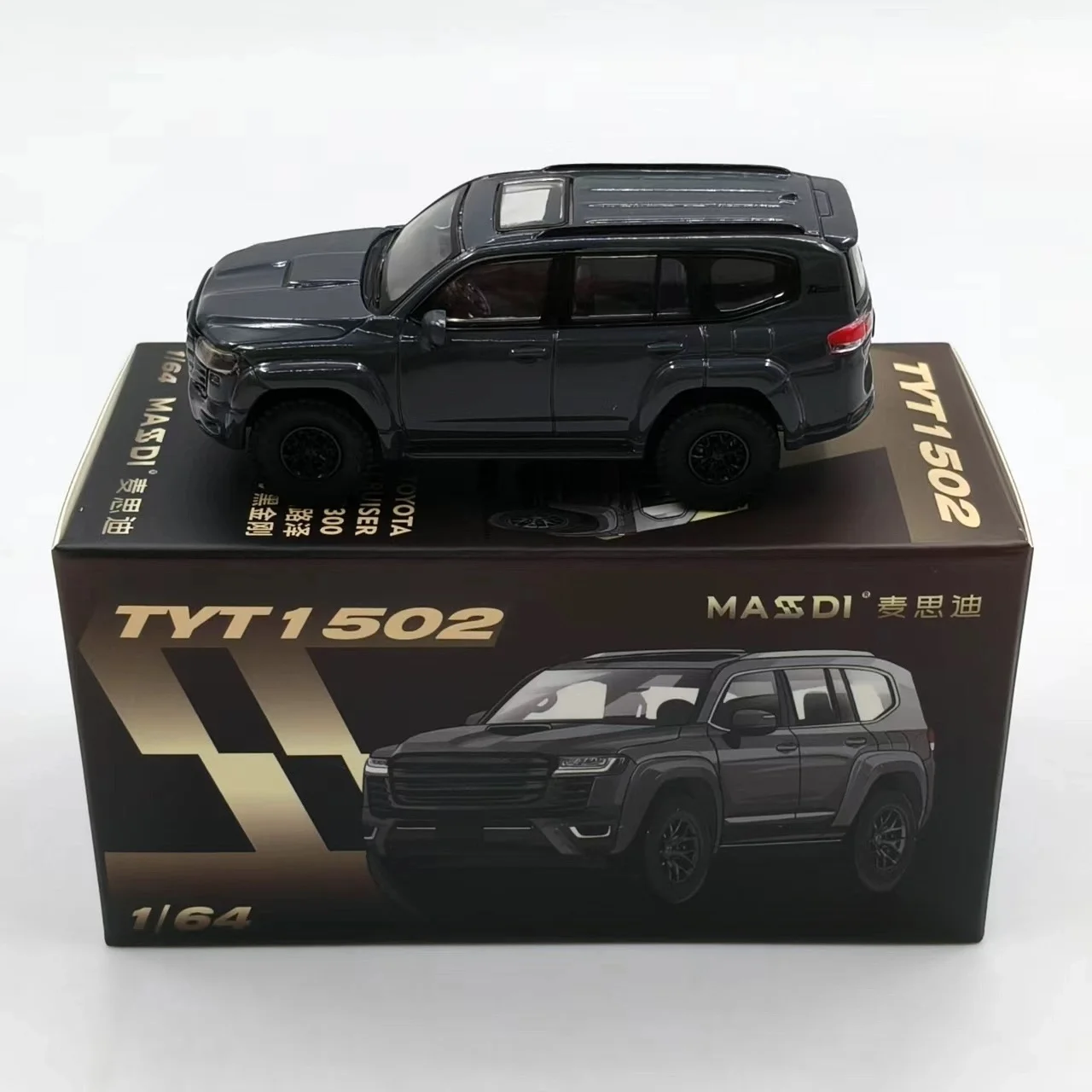 MASDI 1/64 LC300 블랙 & 그레이 킹콩 랜드 크루저 오프로드 합금 자동차 모델