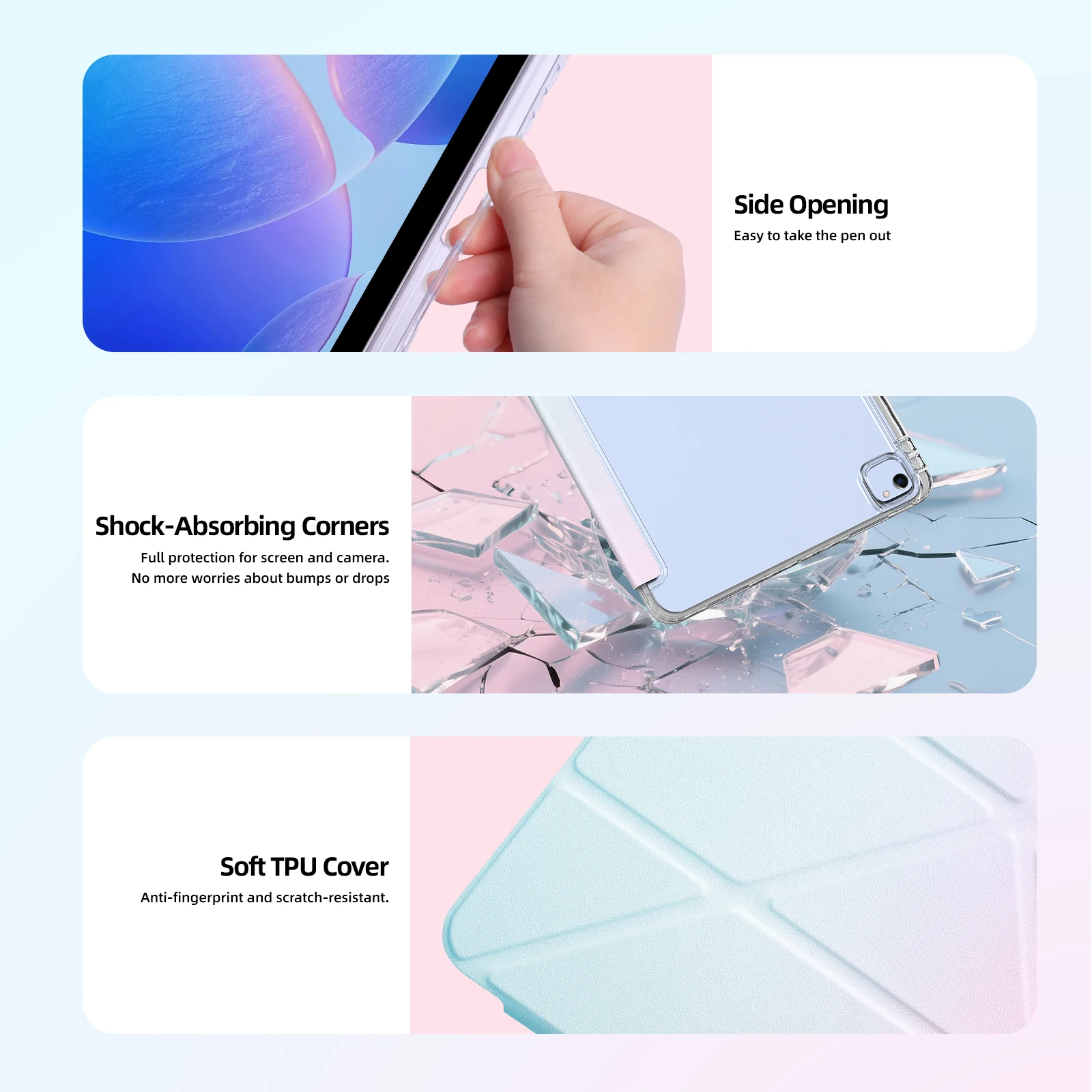 Goojodoq Foldable Case with Stand for iPad (Y-Fold)