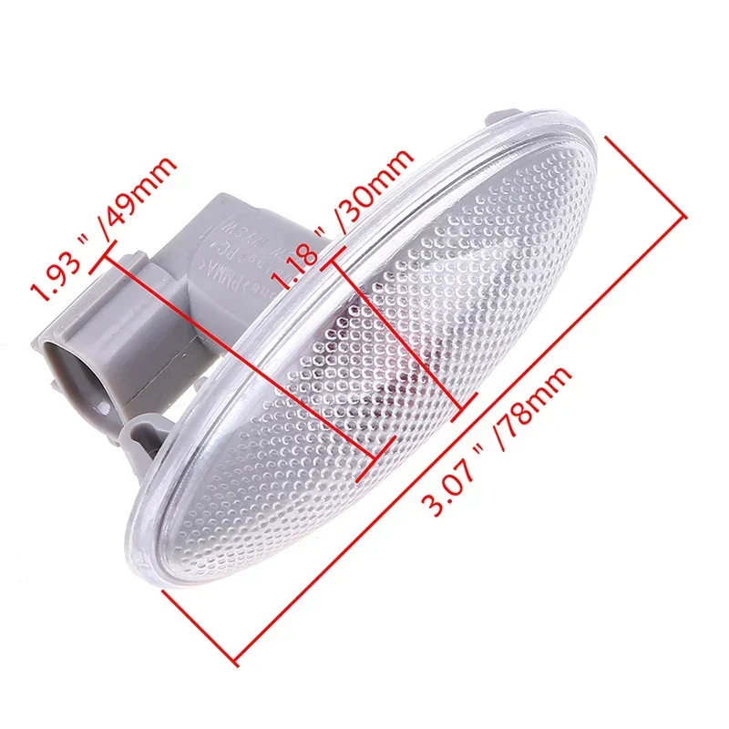 POSSBAY Car Side Turn Signal Lamp Fender Light for Toyota Yaris 2006-2011 RAV4 2006-2009 ABS Amber Fender Side Marker Lights 3