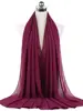 Nouveau foulard en mousseline uni pour femme, prêt-à-porter, hijab instantané, châle musulman, hijabs islamiques, écharpe arabe, foulards pour la tête