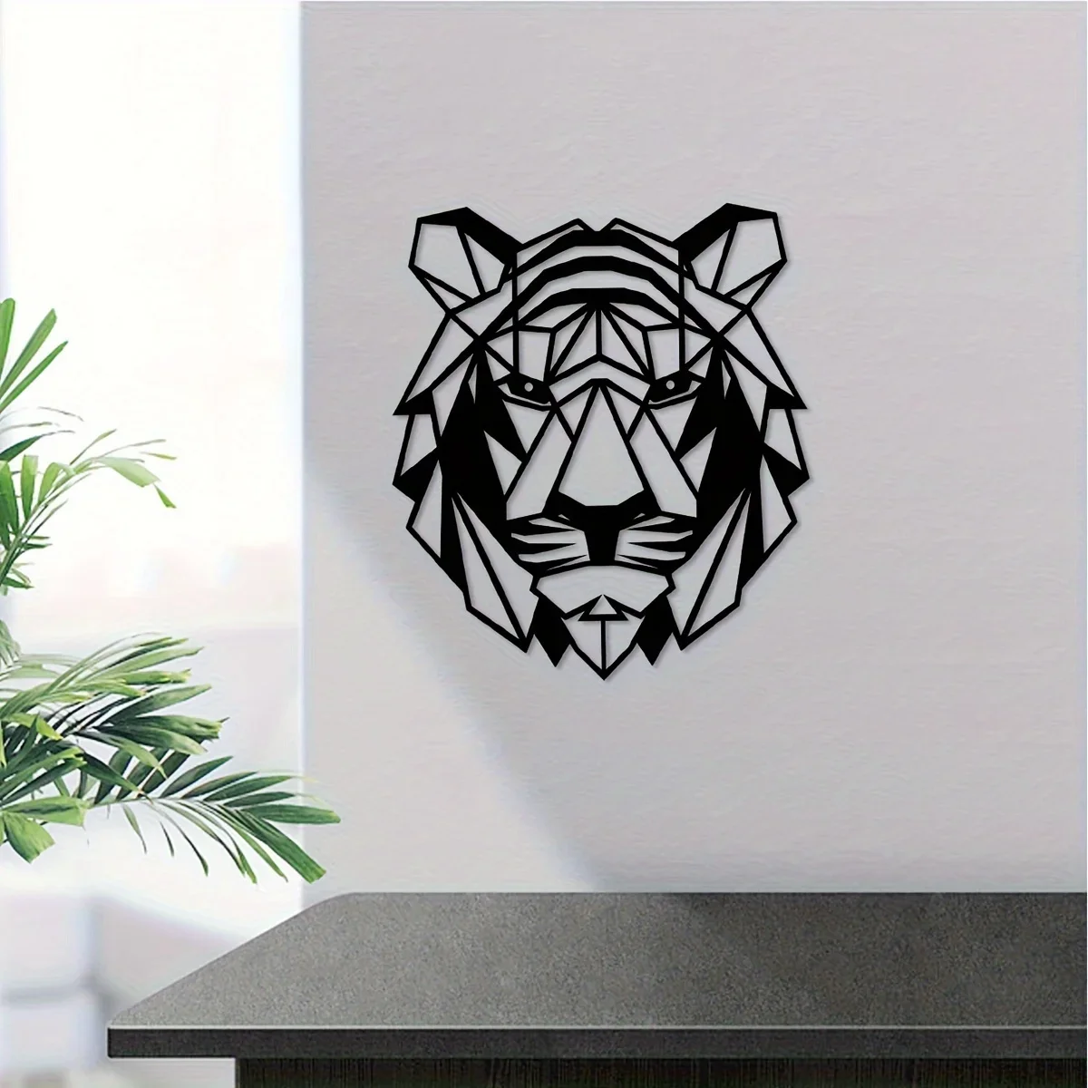 

Creative Tiger Iron Indoor Outdoor Crafts, Indoor Decoration, Great Choice for Living Bedroom Room, Outdoor Wall Decoration