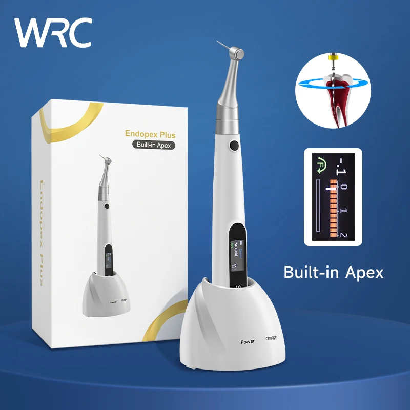 WRC 2 en 1 motor endo dental construido en localizador de ápice 360 ° Instrumento de conducto radicular alternativo con pantalla Lcd de pieza de mano ajustable