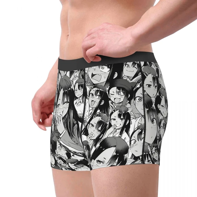 Animes Nagatoro Don't toy with me miss Nagatoro Underpants Breathbale  Panties Male Underwear Print Shorts Boxer Briefs - AliExpress