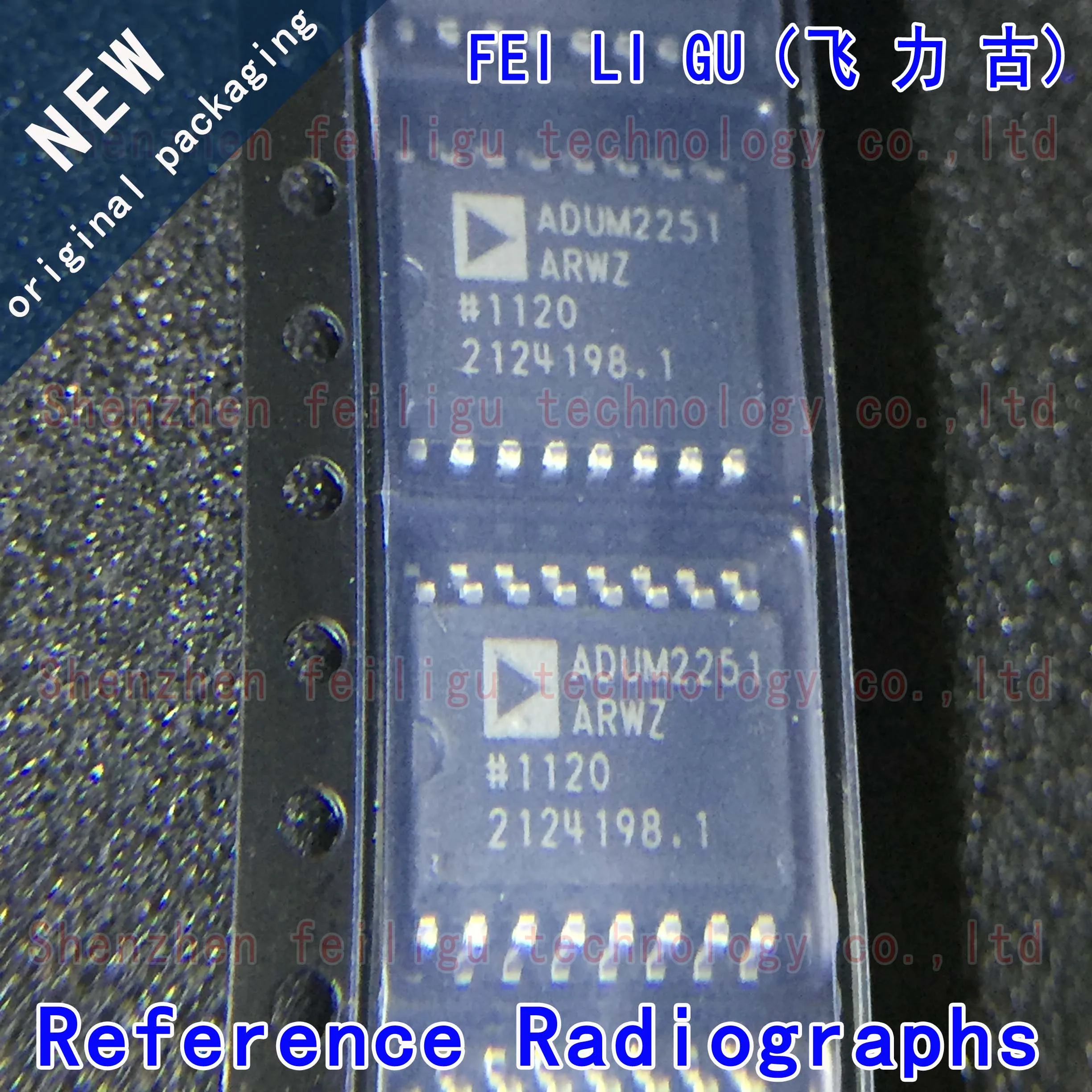 

100% New Original ADUM2251ARWZ-RL ADUM2251ARWZ ADUM2251ARW ADUM2251 Package: SOP16 I2C Digital Isolator Chip