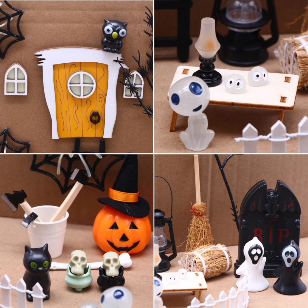 DIY poppenhuis miniatuur meubelbouwset, schaal 1:32 creatieve kamer geopend en gesloten design mini houten poppenhuis puzzel speelgoed voor kinderen jongeren volwassenen (koffie bakkerij