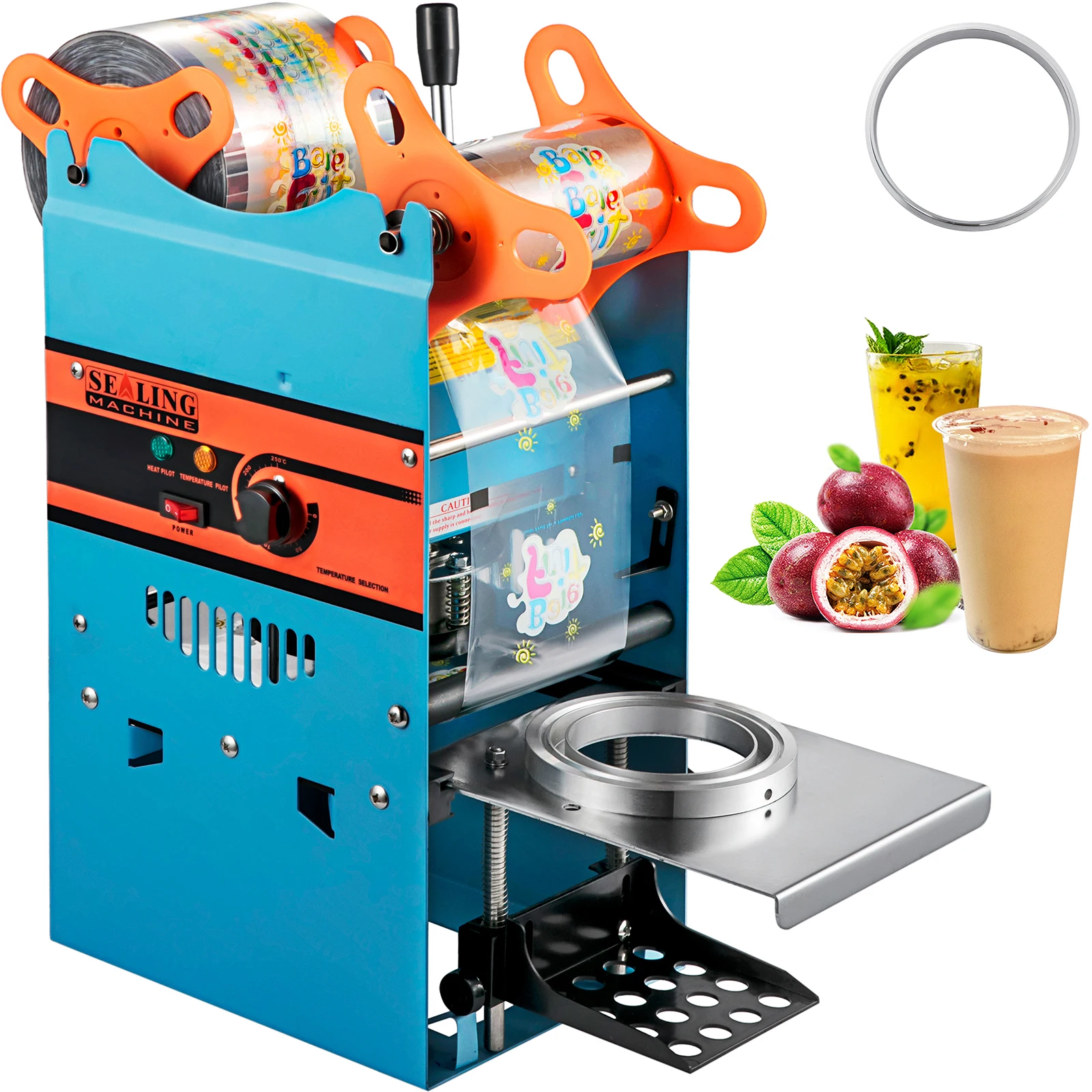Manual Cup Sealing Machine for 90 95mm Cups with Heating Technology