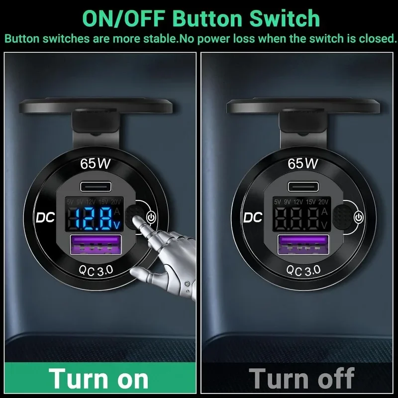 USB ܼƮ Ʈ , 83W   , 65W PD CŸ, 18W QC 3.0, ؾ RV а  ܼƮ , 12V, 24V, ǰ