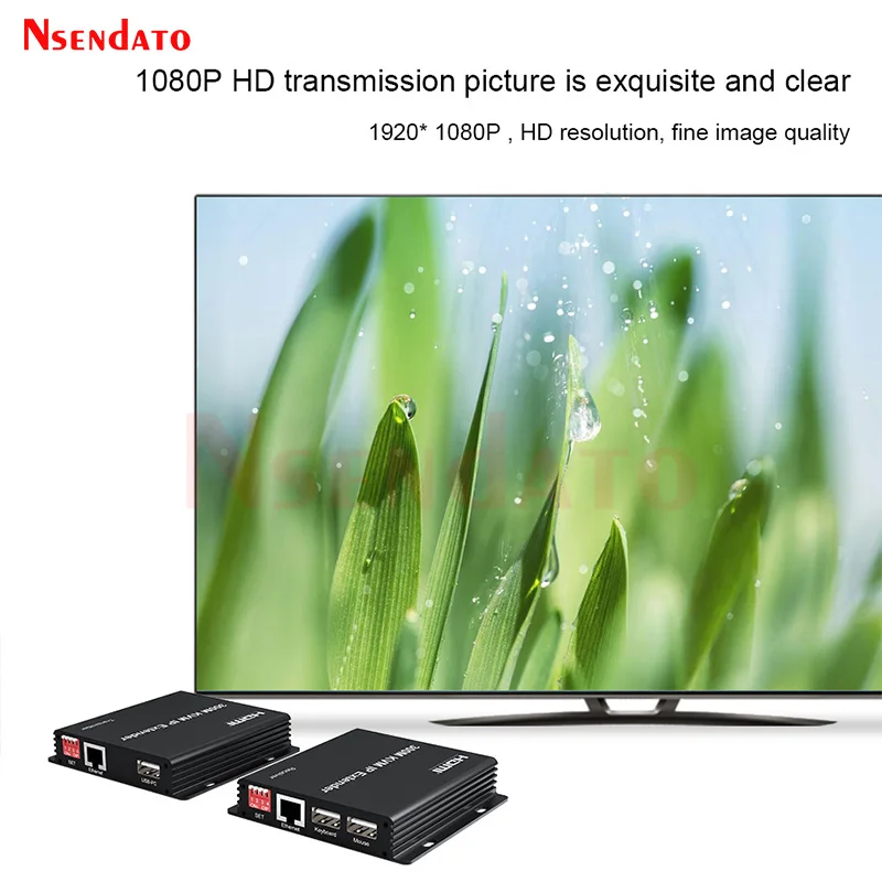 HDMI KVM Extender RJ45 1080P 300M over IP HDMI to Ethernet Lan Network cable Muitl extender Over Cat5e/6 Point to Point For PS3