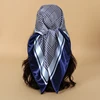 90x90CM Square Scarf New Luxury Design Popular Silk Style The Four Seasons Scarves Women Sunscreen Beach Kerchief Hijab 4