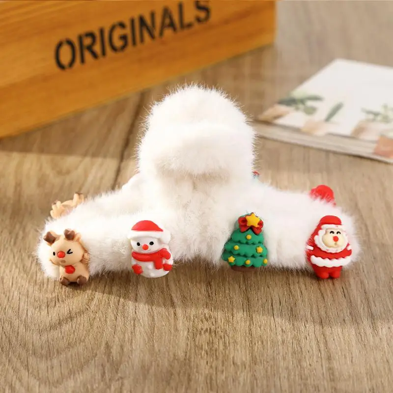 Christmas snowman Christmas Tree Hair Claw Hair Clip New Cute Large Claws Barrettes Hairpin Accessories