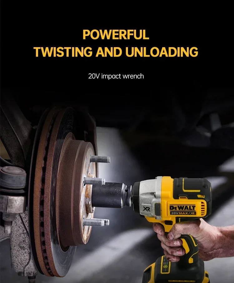 Cordless Impact Wrench Dewalt DCF880 205N.m Cordless Impact Wrench 2300RPM Compact Electric Wrench Recharge Power Tools For Dewalt 20V Battery