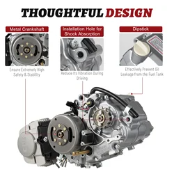 4 Stroke 125CC Manual Clutch Engine Motor ATV Quad Dirt Pit Bike For Honda CRF50 XR50 Z50