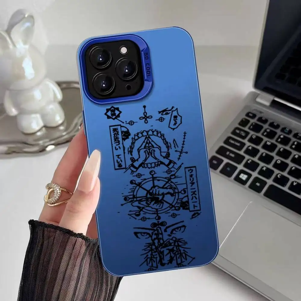 Aurora Laser Shockproof Anime Jujutsu Kaisen Phone Case - Multicolor  Cover