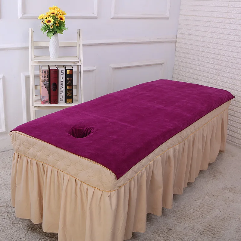 Various sizes Superfine Fiber Soft Beauty Salon Bath Towel Bed  With Hole Massage  Sheet Physiotherapy Big s 3