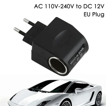 Caricabatteria per auto da 220 V a 12 V Presa da CA a CC Spina europea Presa accendisigari Adattatore di alimentazione per accendisigari Accessori per auto Interni