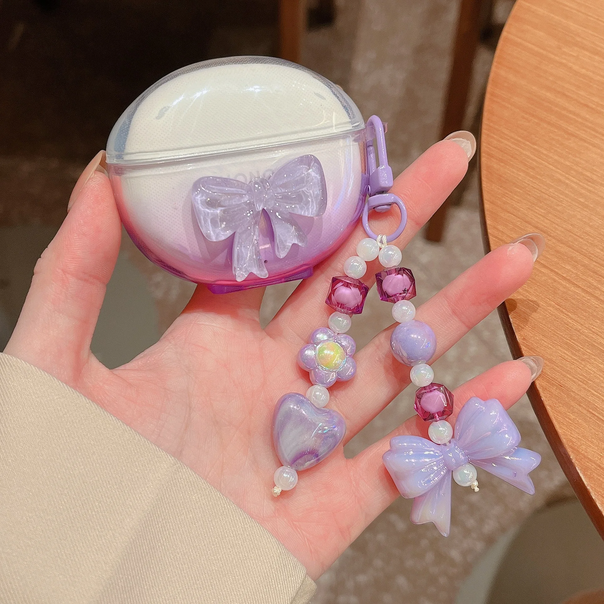 Cartoon Headphone Case with Keyring - Soft TPU Protective Cover