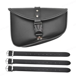 Vintage Style PU Leather Motorcycle Saddle Bag - Universal Tool Bag (B)