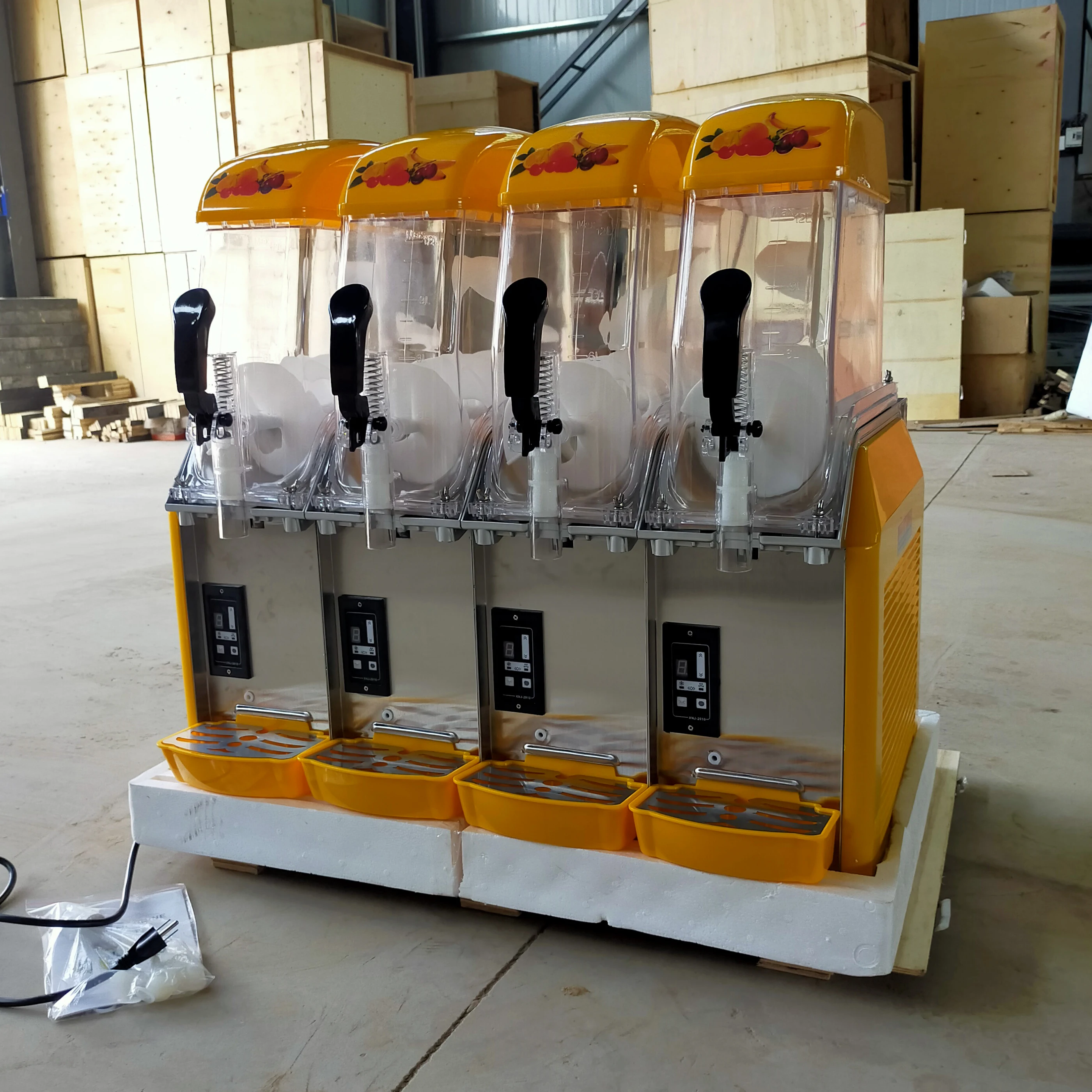 220V 110V Slush Machine 12L Ice Slushy Maker Machine Single Tank Iced Drinks for Party Commercial or Household