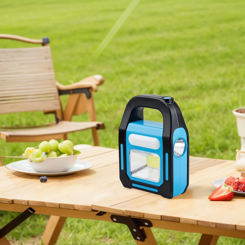 Description Picture 5 of itemLED Portable Light Solar USB Rechargeable IPX4 Waterproof Emergency Spotlight 3 Light Modes for Emergencies Power Failure Travel