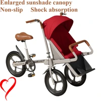 Vélo avec enfants vélo Parent-enfant 20 pouces siège avant bébé à trois roues 1