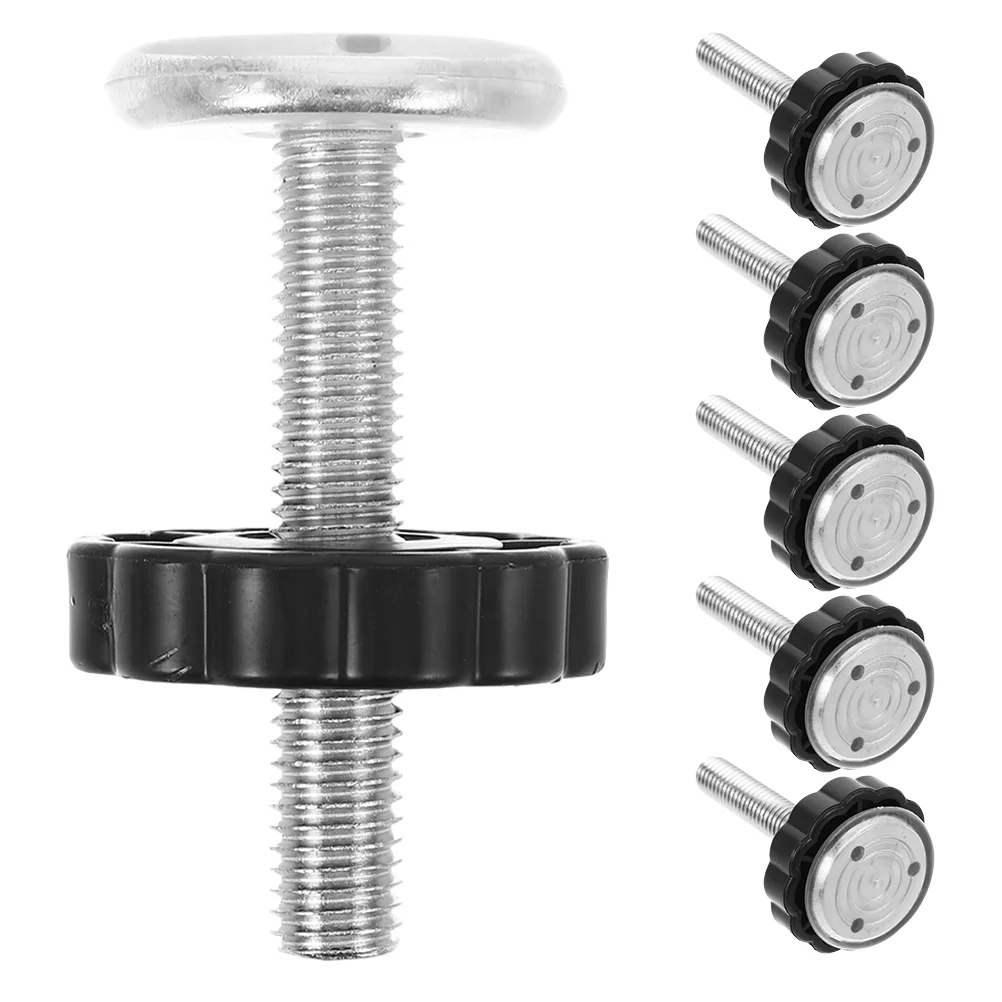 6 Pcs Baby Gate Safety Door Guardrail Spindle Rods No Punching Hardware Mount Black Parts Accessories Kit Child