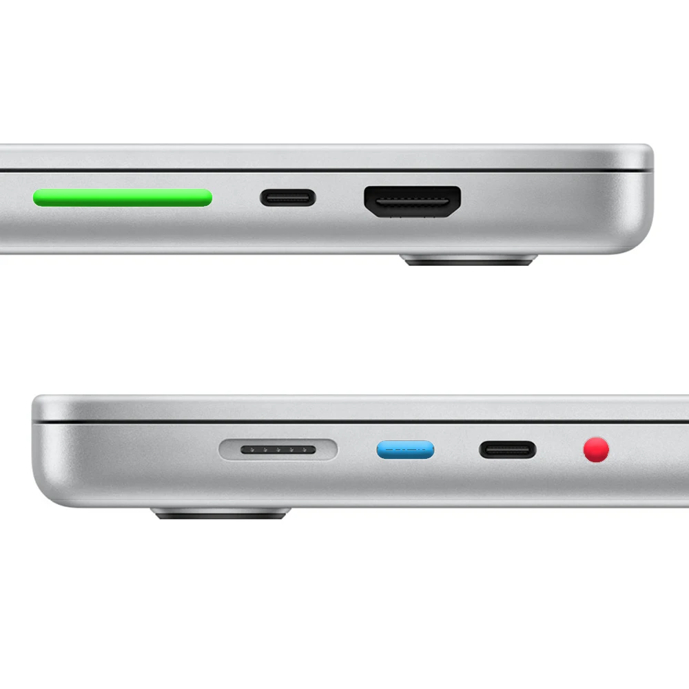 Couvercle de bouchon Anti-poussière en Silicone pour Macbook Pro14 A2442 A2779 Pro16 M1M2 A2485, bouchon pour ordinateur portable, Interface Anti-poussière, couvercle étanche