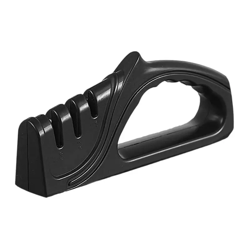 

Knife Sharpener Household Multifunctional Hand-Held Three Purpose Black Sharpening Stone for kitchen Accessories Gadget tools