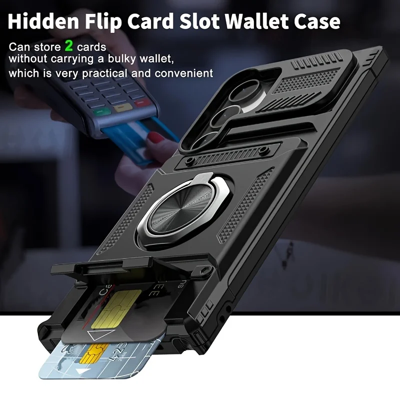 Versatile Concealed Dual-Card Slot Phone Case