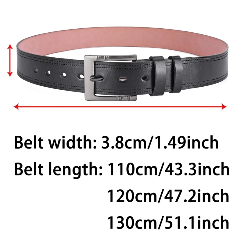 Leather ' Buckle Jeans Cowskin Belts Busin